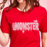 Momster Rhinestone Halloween T-Shirt
