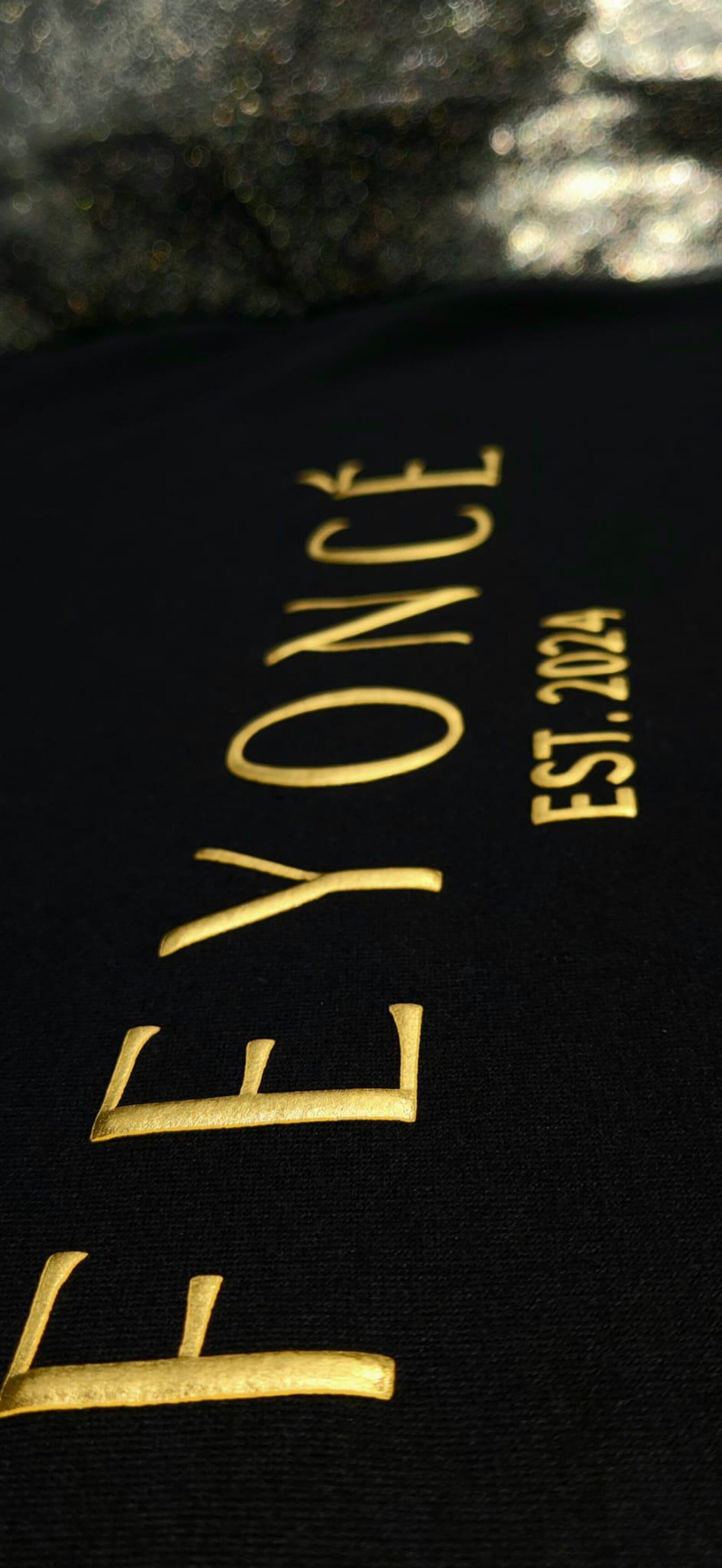 Feyonce Est 2024 Puff Vinyl Print Sweatshirt