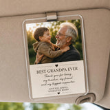 Custom Acrylic Car Visor Clip with Photo | Drive Safe Gift