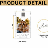Custom Acrylic Car Visor Clip with Photo | Drive Safe Gift